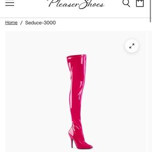 Pleaser Seduce-3000 Hot Pink Boots